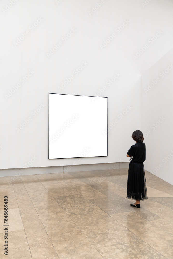 blank frame in gallery