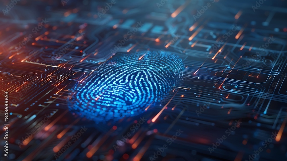 Fingerprint identification to access personal financial data The idea ...