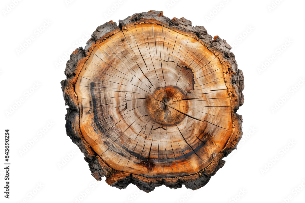 Sliced tree isolated on transparent background Sliced tree isolated on transparent background
