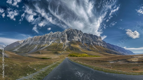 Wallpaper Mural Picture of a road in the middle of a mountain Torontodigital.ca