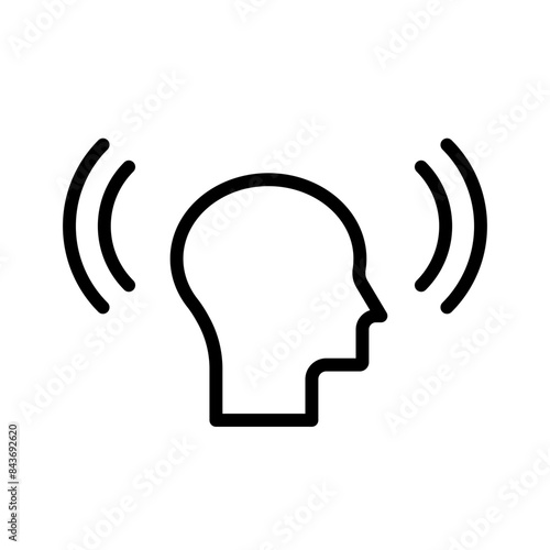 Mind Awareness Icon for Mental Health, Cognitive Development, and Mindfulness Graphics