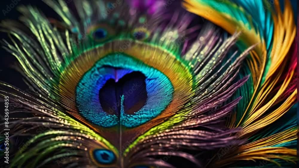 Beautiful peacock feathers background