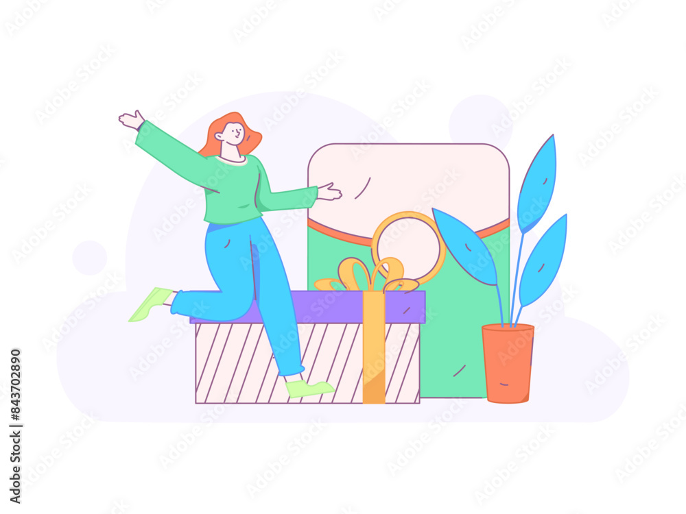 Use red envelopes to attract new customers and promote activity. Flat vector character concept illustration
Use red envelopes to attract new customers and promote activity. Flat vector character concept illustration