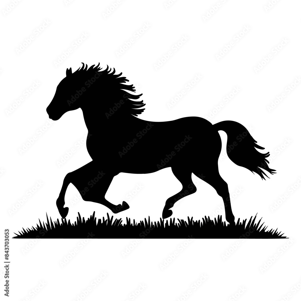 Horse silhouette vector 