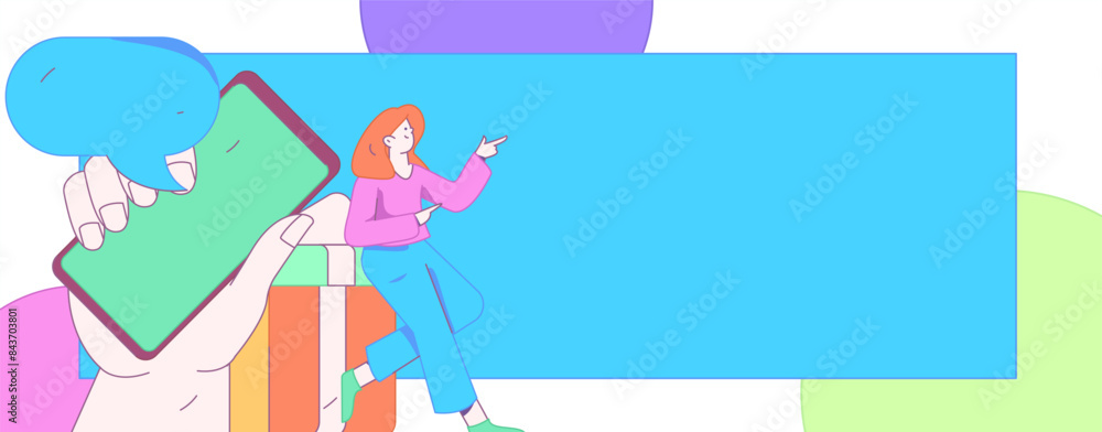 Use red envelopes to attract new customers and promote activity. Flat vector character concept illustration
Use red envelopes to attract new customers and promote activity. Flat vector character concept illustration