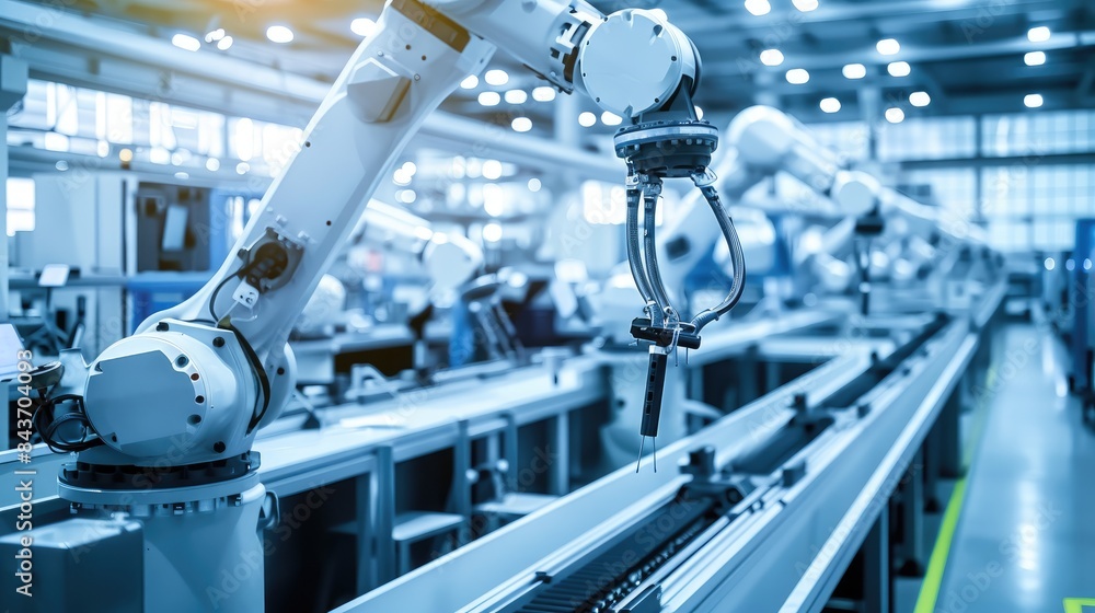 Automated manufacturing, robotics, AI technology, industrial engineering, production line, efficiency, smart factory, innovation, technology, engineering Automated manufacturing, robotics, AI technology, industrial engineering, production line, efficiency, smart factory, innovation, technology, engineering