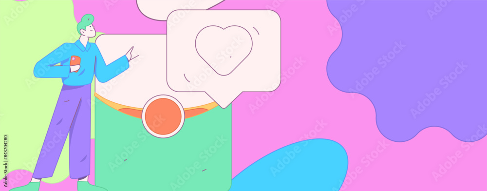Use red envelopes to attract new customers and promote activity. Flat vector character concept illustration
Use red envelopes to attract new customers and promote activity. Flat vector character concept illustration
