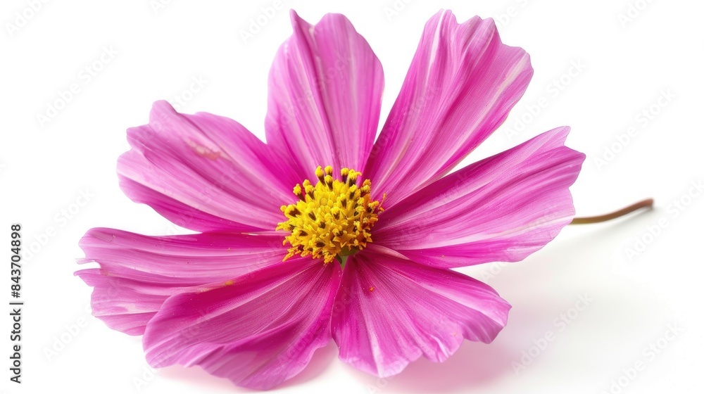 Cosmos flower with white background
