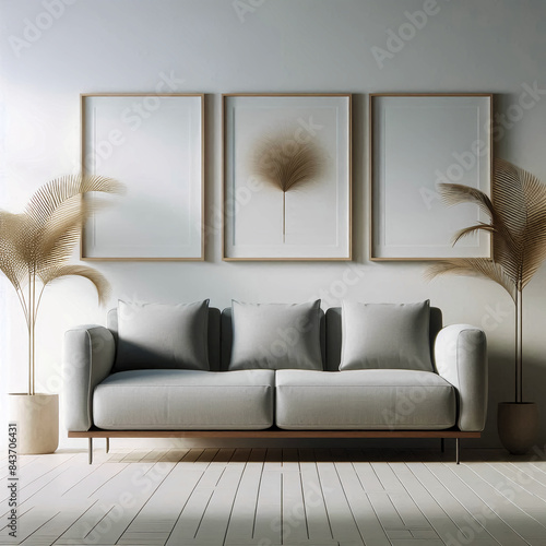 Luxeriöses helles Sofa photo