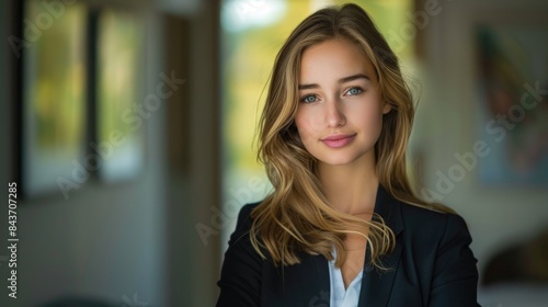 Free Download A young and attractive female real estate agent - GFXLoad