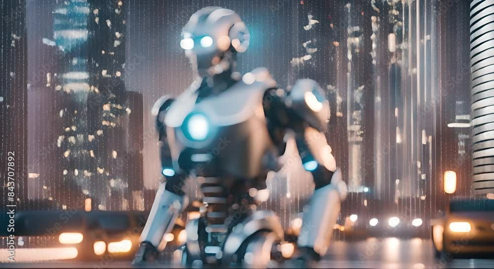 Futuristic artificial intelligence robot Futuristic artificial intelligence robot