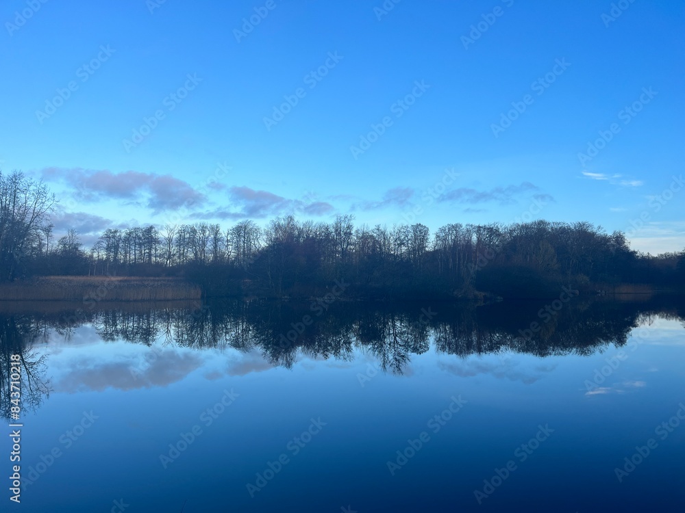 Fototapeta premium lake in the morning