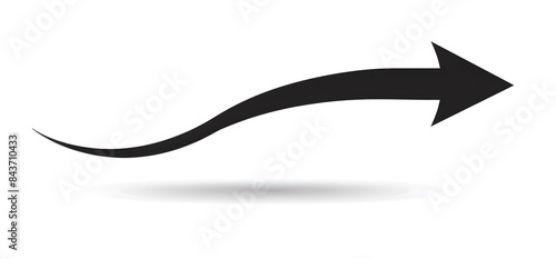  Arrow black curved looped vector and minimalistic img