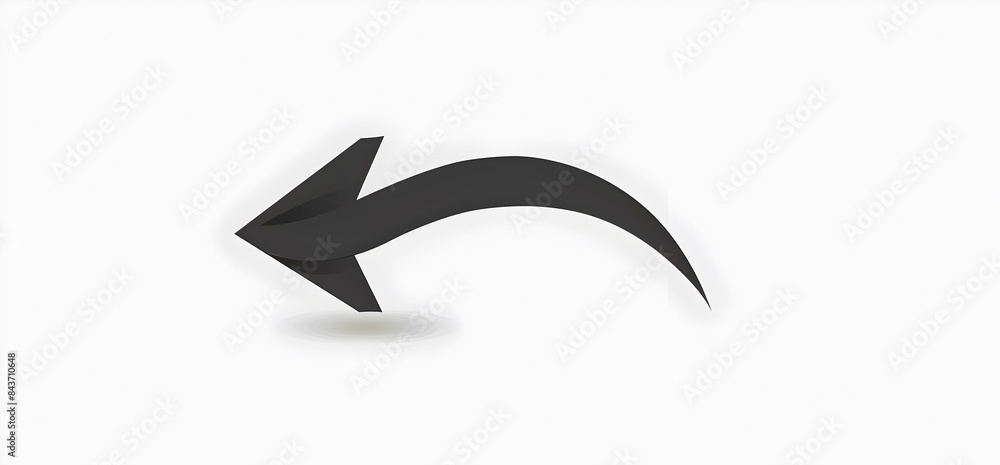 Arrow black curved down simple and clean img Arrow black curved down simple and clean img