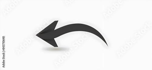 Free Download  Arrow black curved down simple and clean img - GFXLoad
