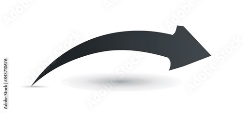  Arrow black curved angled minimalistic and 2D design