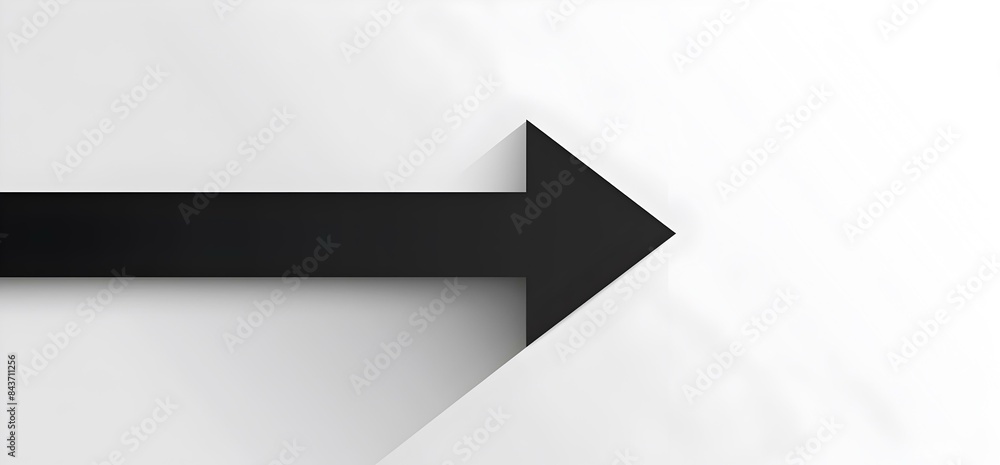 Arrow black curved up 2D and clean image Arrow black curved up 2D and clean image