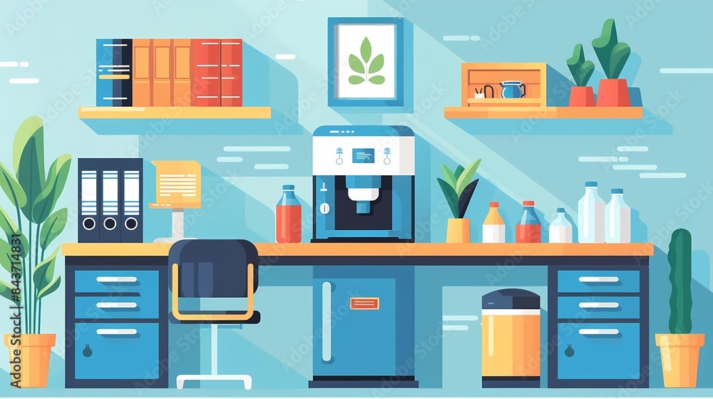 Flat design of stay hydrated in summer with water bottle, glass of water, and hydration tracker app Flat design of stay hydrated in summer with water bottle, glass of water, and hydration tracker app