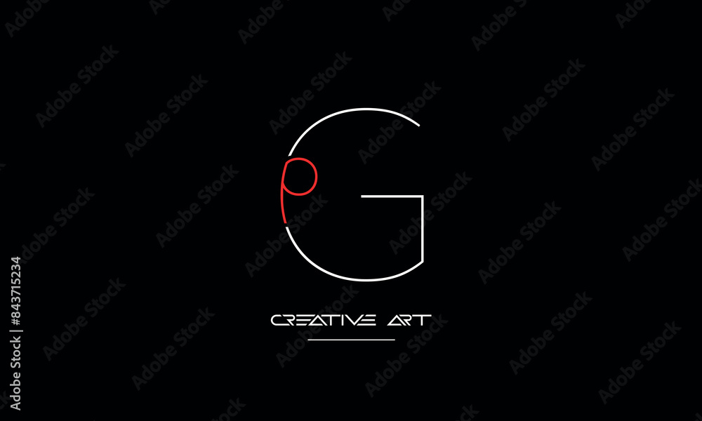 GP, PG, G, P abstract letters logo monogram GP, PG, G, P abstract letters logo monogram