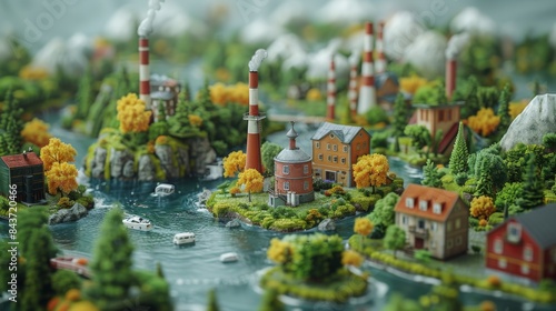 A captivating series of infographic animations that communicate the environmental benefits of industrial-scale green technology in clear, accessible