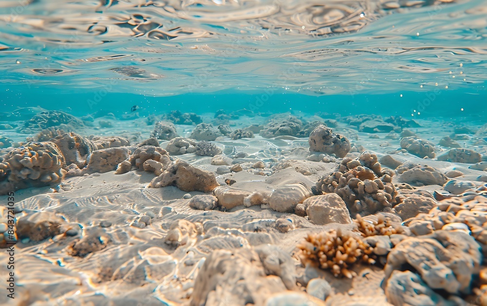 an underwater image of nothing