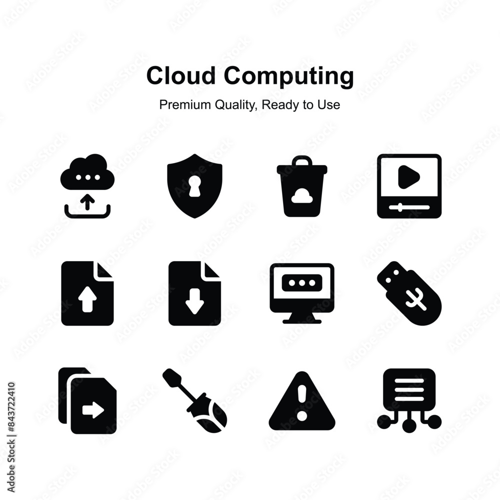 Get your hand on beautifully designed cloud computing icons, ready to use vectors Get your hand on beautifully designed cloud computing icons, ready to use vectors