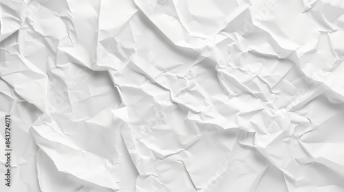 Wallpaper Mural Abstract crumpled white paper texture background, ideal for design Torontodigital.ca