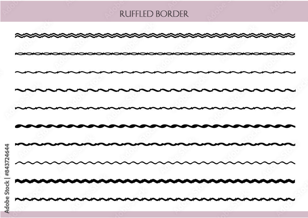Fototapeta premium 飾り罫10_パターンブラシ