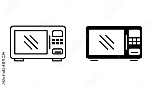 Microwave icon set. Microwave vector illustration isolated on white background.