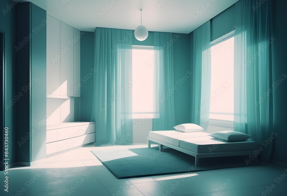 Photo modern style conceptual interior room 3d illustration Photo modern style conceptual interior room 3d illustration