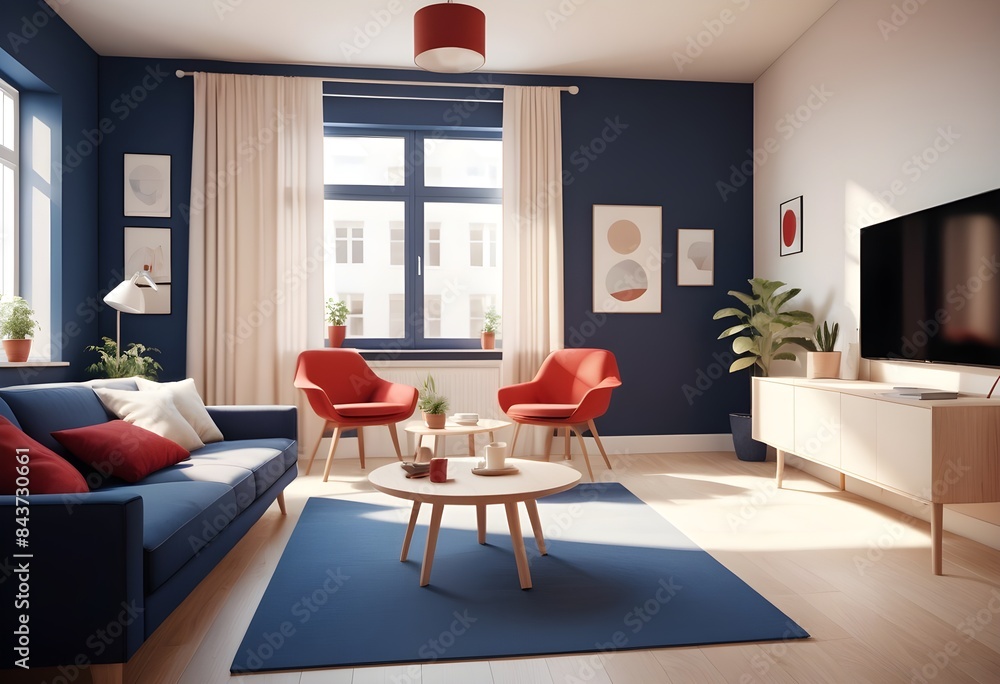 Photo modern style conceptual interior room 3d illustration Photo modern style conceptual interior room 3d illustration
