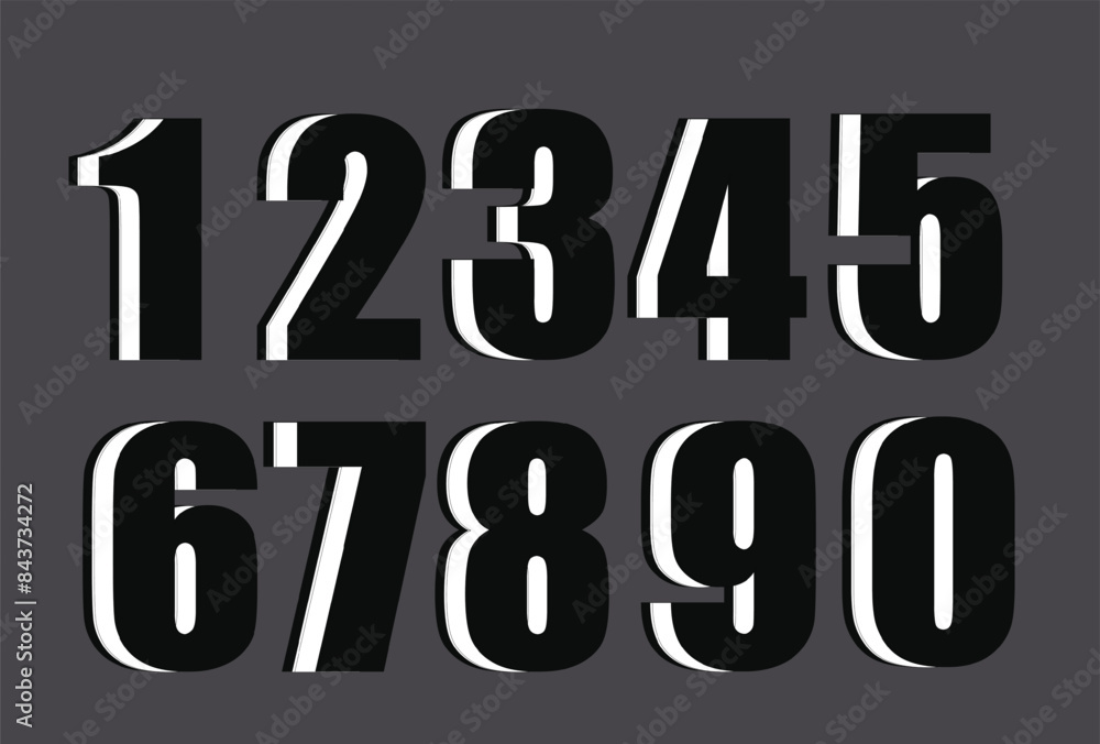 Black Numbers font Black Numbers font