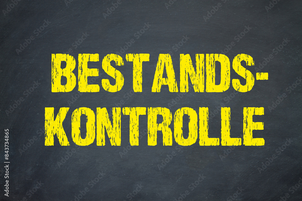 Fototapeta premium Bestandskontrolle 