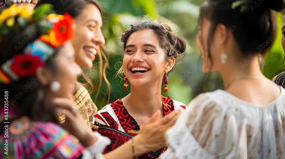 People from diverse cultures celebrating traditional greetings and emphasizing beauty of human People from diverse cultures celebrating traditional greetings and emphasizing beauty of human