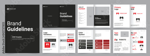 Brand Guidelines Brochure design Template