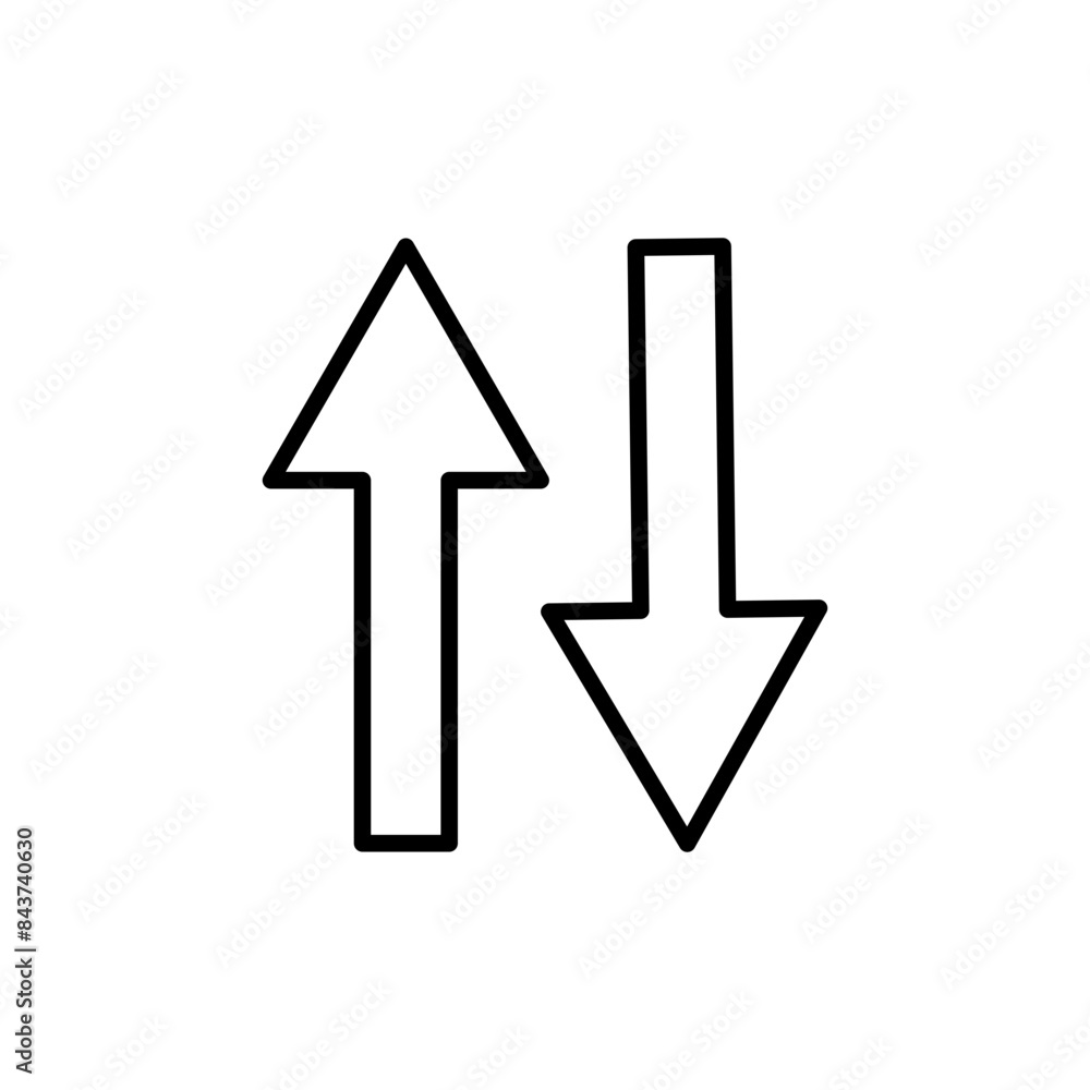 Up and Down Arrows Icon for Interface Controls, Sorting Functions, and Data Navigation Graphics Up and Down Arrows Icon for Interface Controls, Sorting Functions, and Data Navigation Graphics