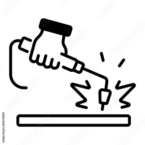 Get this outline icon of welding 