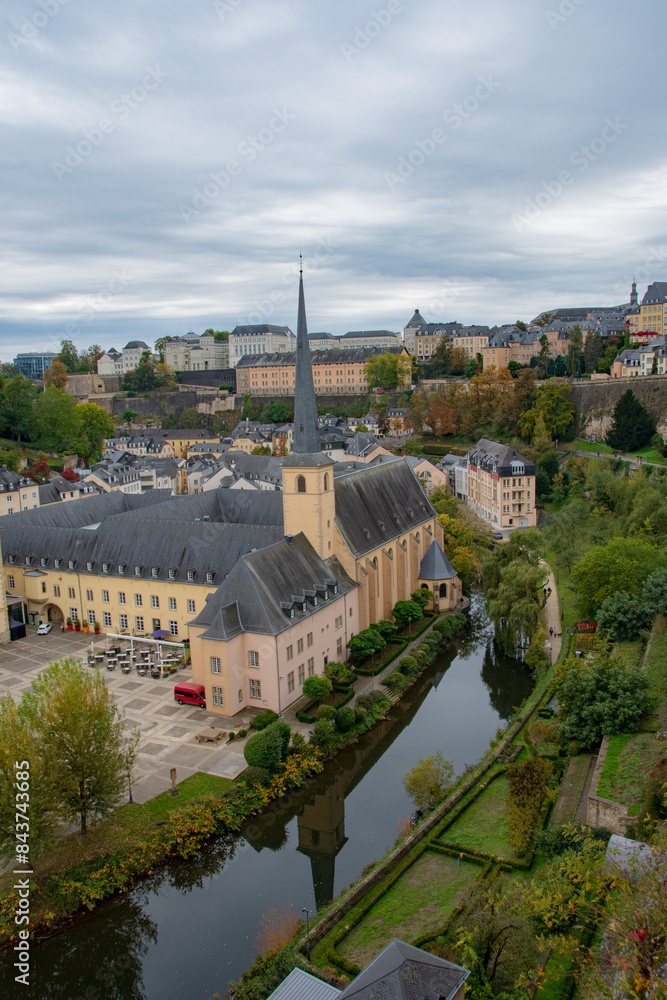 Naklejka premium view of the town