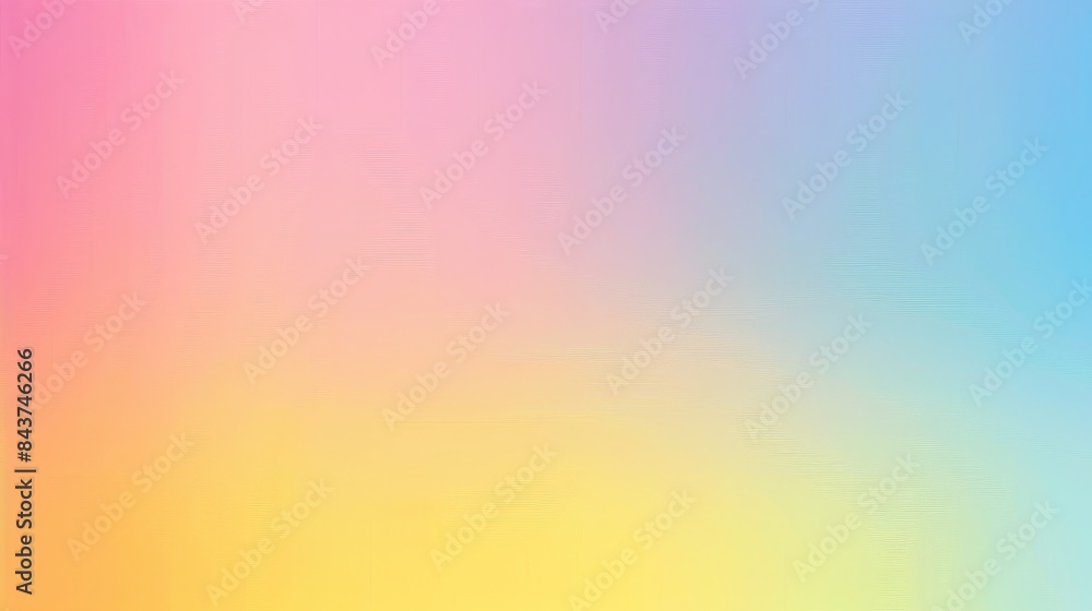 Soft Dreamy Pastel Rainbow Blurred Background - Vector Illustration in Flat Design Style