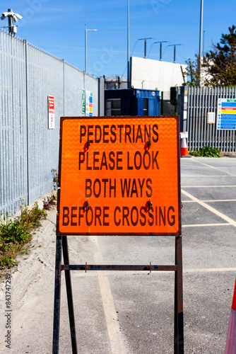 Stand-alone sign on a frame