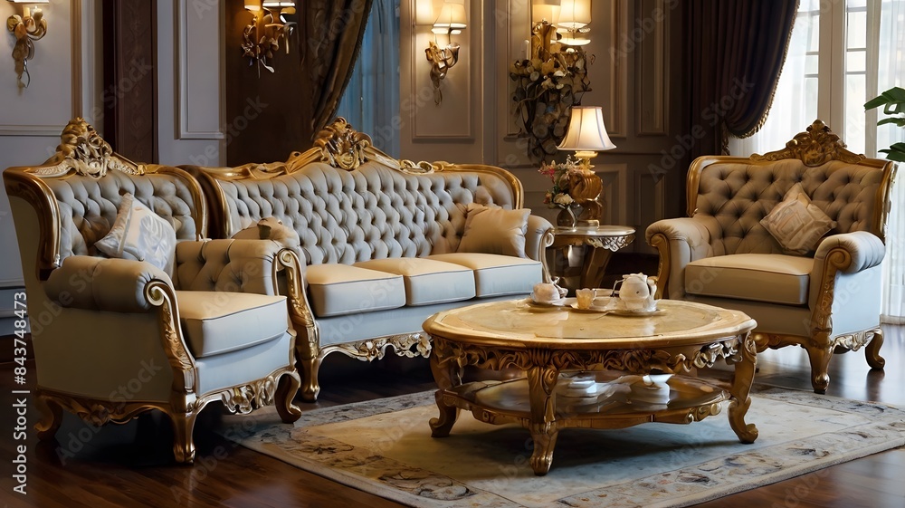 beautiful luxury living room with a white sofa set and beautiful table beautiful luxury living room with a white sofa set and beautiful table