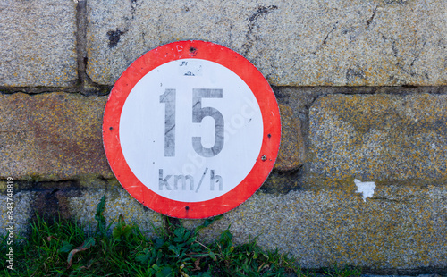 Speed limit sign