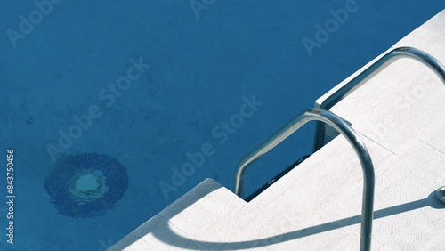 detail of a pool ladder