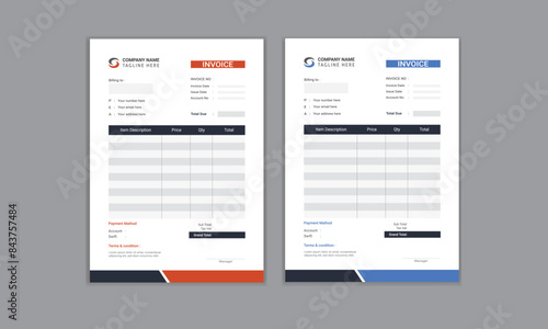 Business Invoice Design Template (Modern Invoice Design)