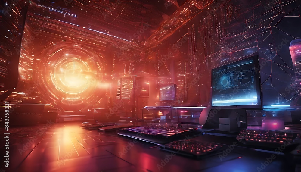 Naklejka premium light in the night