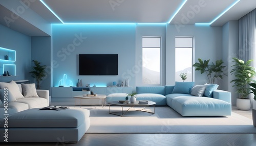 white and gold theme modern interior