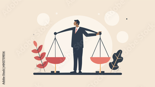 Comparison advantage and disadvantage, integrity or honest truth, pros and cons or measurement, judge or ethical, decision or balance concept