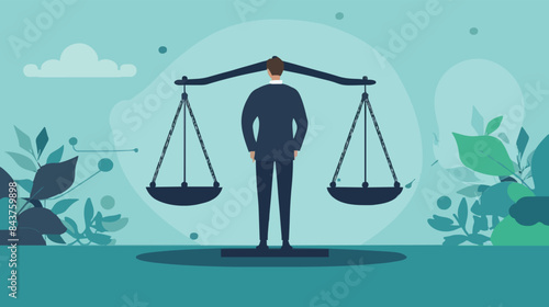 Comparison advantage and disadvantage, integrity or honest truth, pros and cons or measurement, judge or ethical, decision or balance concept