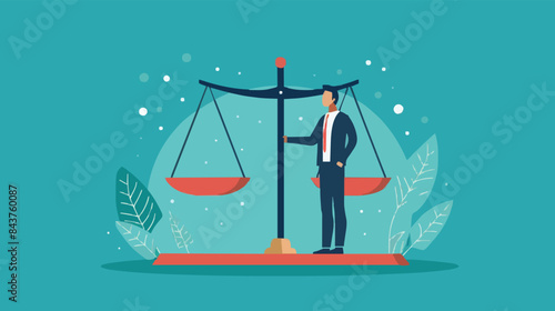 Comparison advantage and disadvantage, integrity or honest truth, pros and cons or measurement, judge or ethical, decision or balance concept