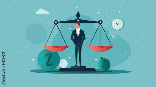 Comparison advantage and disadvantage, integrity or honest truth, pros and cons or measurement, judge or ethical, decision or balance concept